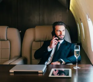 Bussiness class flight